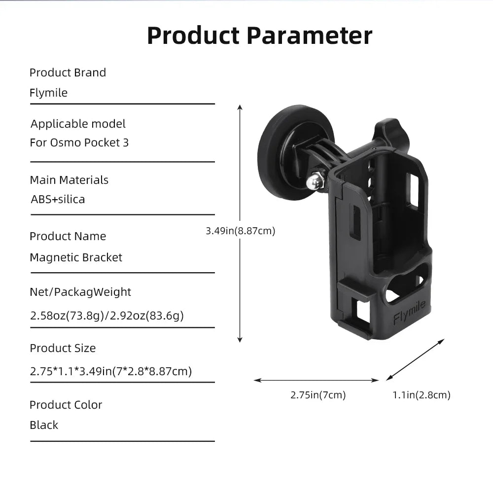 Magnetic Expansion Adapter Frame Protective Mount for Pocket 3 Camera