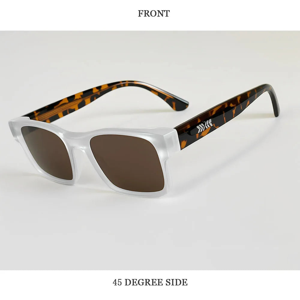 Vintage Square Sunglasses With Polarised Lenses