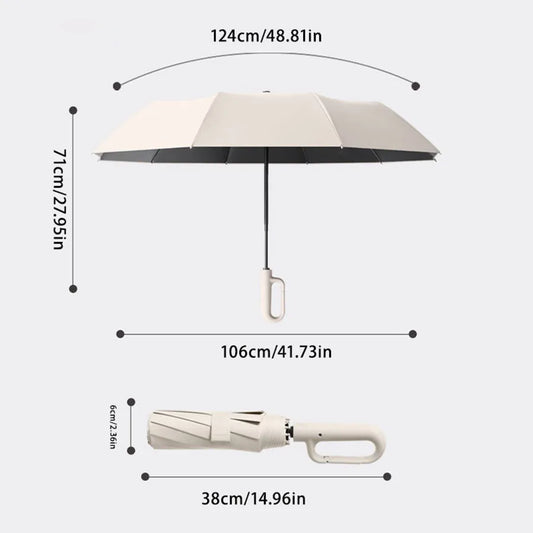 Extra Large 10 Bone Fully Automatic Wind Resistant Folding Umbrella