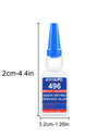 1-5pcs 20ml 496 Forte Trasparente Colla Morbida Scarpe Manicure Riparazione Accessori  Metallo Plastica Adesivo Multifunzionale