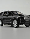 Diecast 1:32 Cadillac Escalade SUV Alloy Model Sound And Light Pull Back Toy Accessories For The Car Birthday Present For Boys