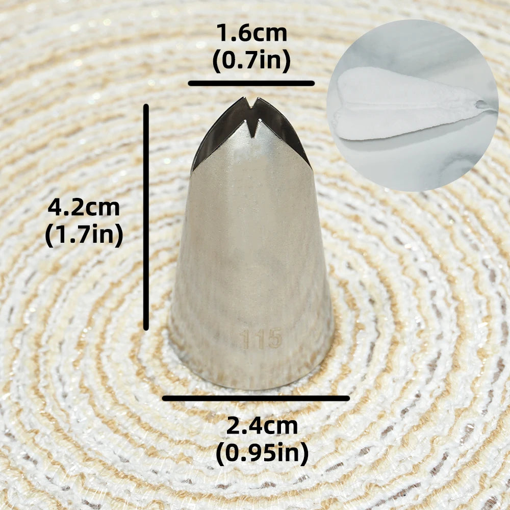 Multiple Large Metal Cake Cream Decoration Tips Pastry Tools Stainless Steel Piping Icing Nozzle Cupcake Head Dessert Decorators