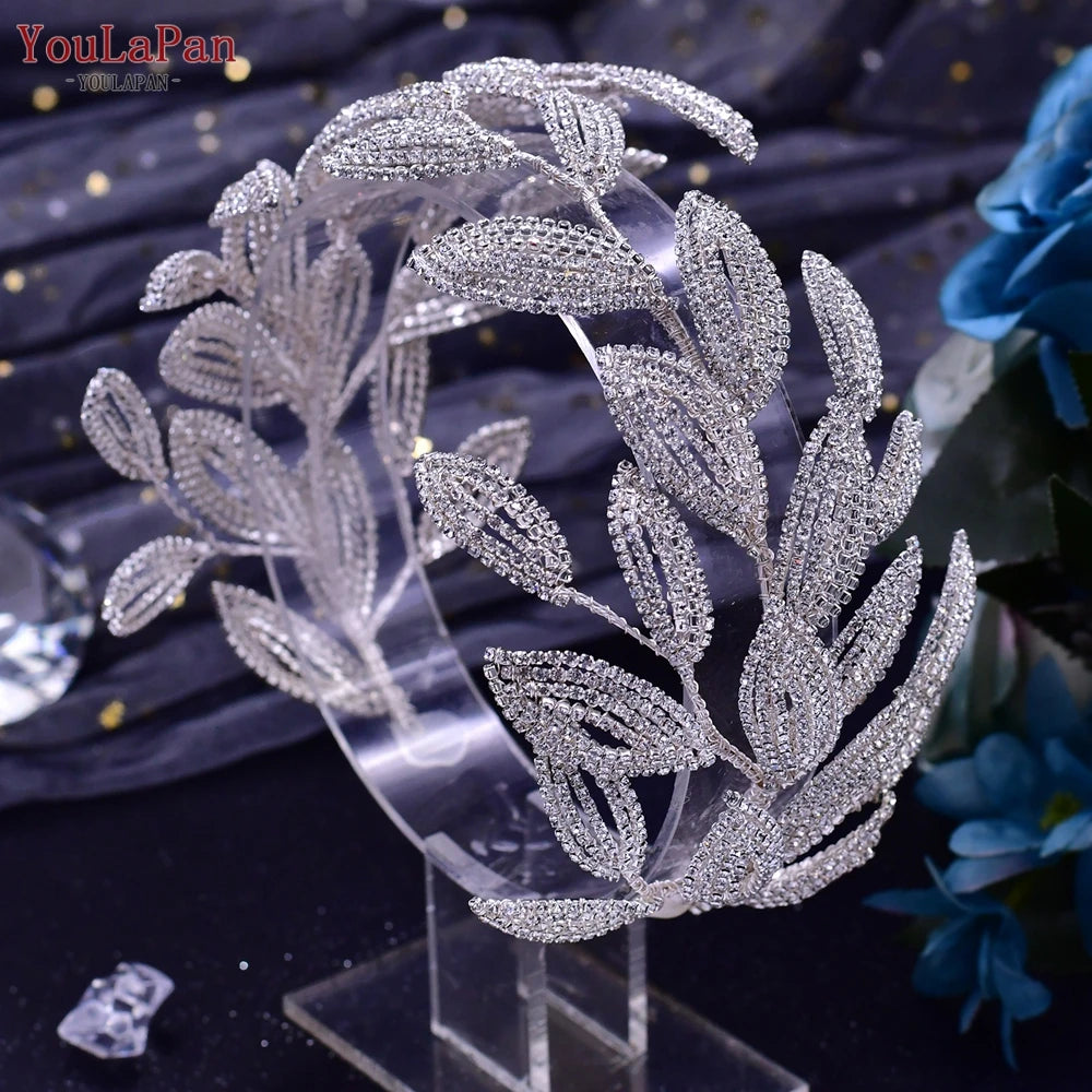 Bridal Headband Rhinestone Woman Tiara Brides Headpiece Wedding Hair Accessories