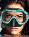 Snorkel Mask 3 Windows Panoramic Wide View HD Three-Lens Adjustable Scuba Snorkeling Swimming Diving For Adults and Kids