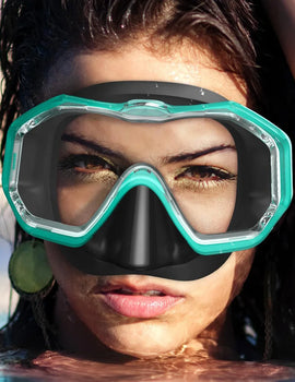 Snorkel Mask 3 Windows Panoramic Wide View HD Three-Lens Adjustable Scuba Snorkeling Swimming Diving For Adults and Kids
