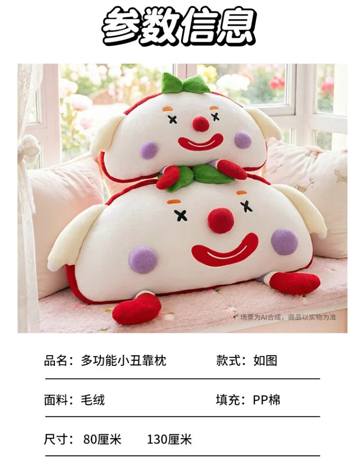 Cute Toast Clown Plush Toy Soft Bread Pillow