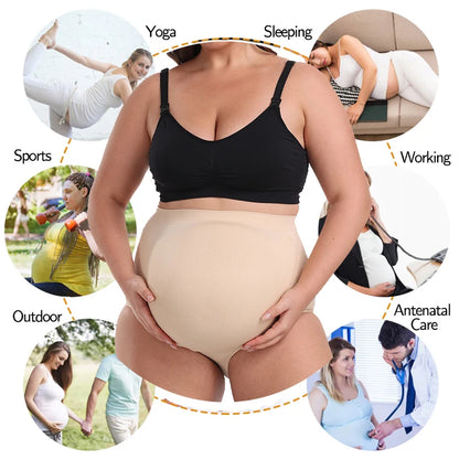 Maternity Underwear Women High Waist Pants Skinny Maternity Clothes for Pregnant Women Belly Support High Elasticity Shapewear