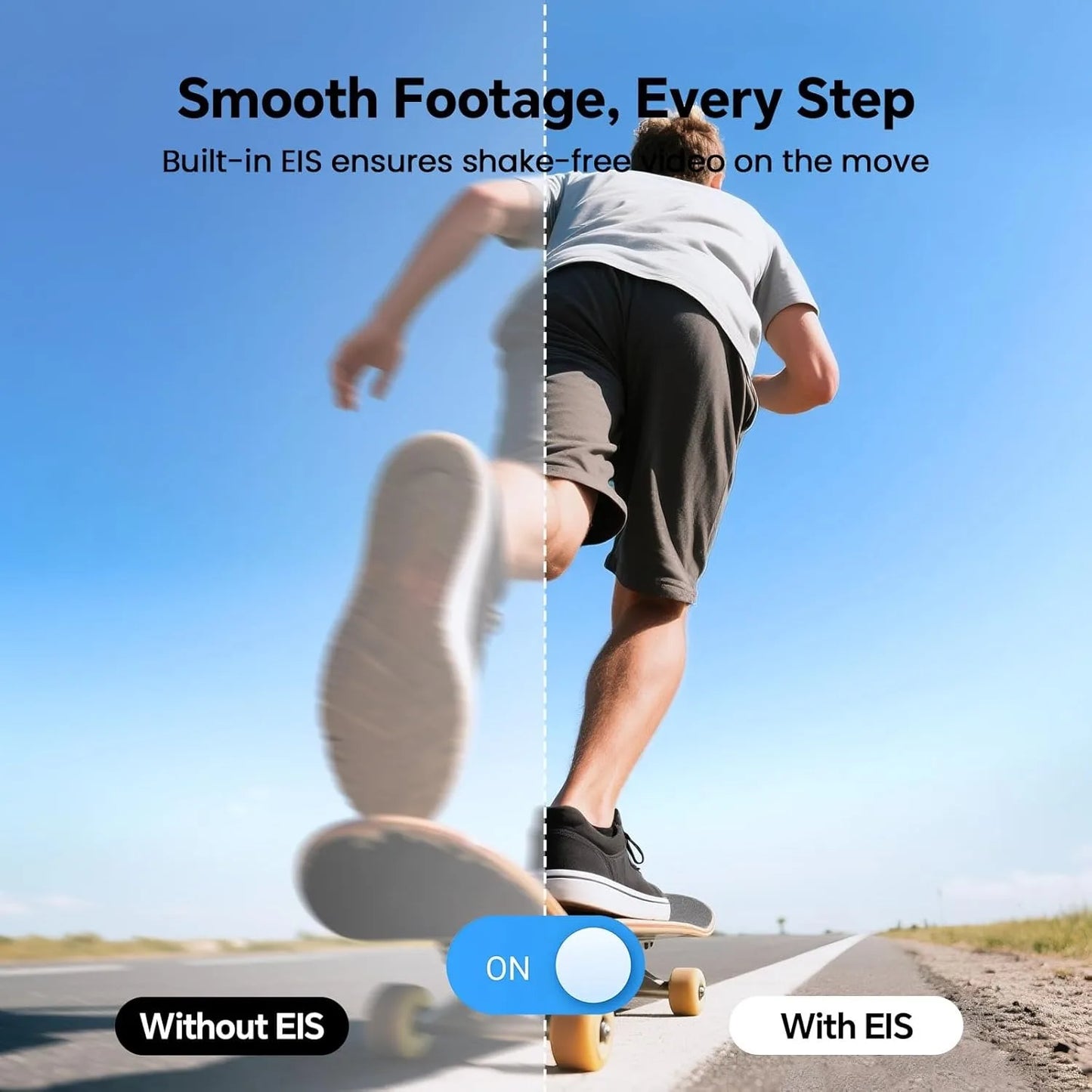 5K Rotatable Lens Body Camera 270 Degree Portable Sports Vlog Camera External Mic Support EIS Stabilization Wearable Recording Device