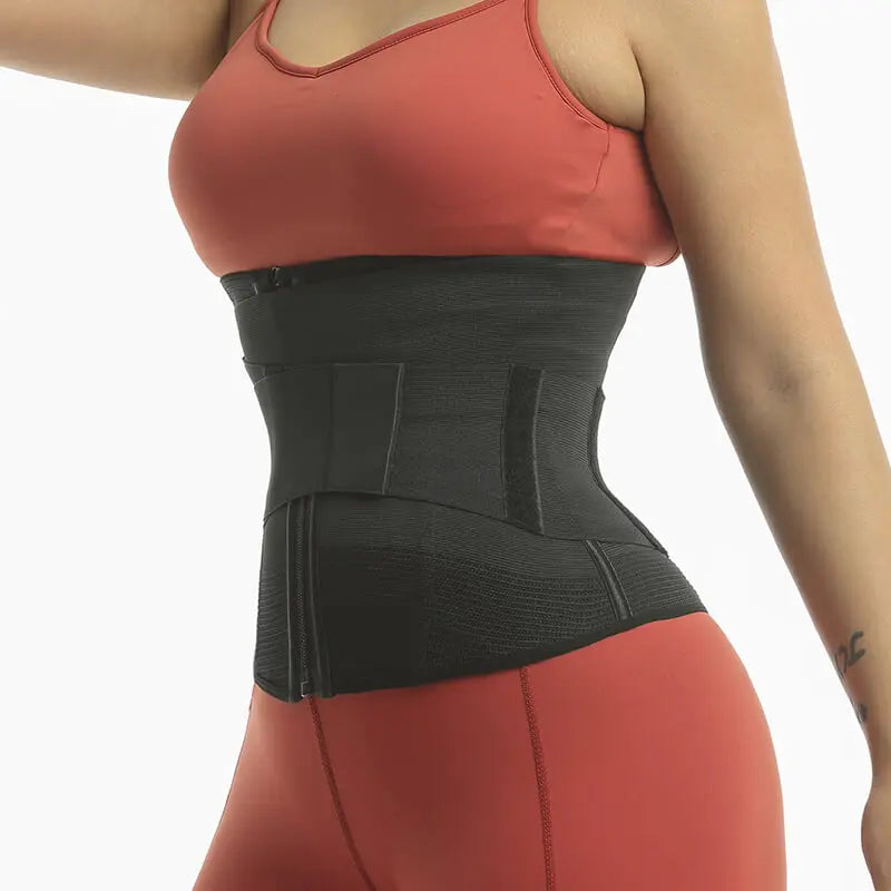 9 Steel Bones Waist Trainer Body Shaper Adjustable Belly Tummy Control Snatch Me Up Wrap Stretch Bands Slim Body Shaper Women