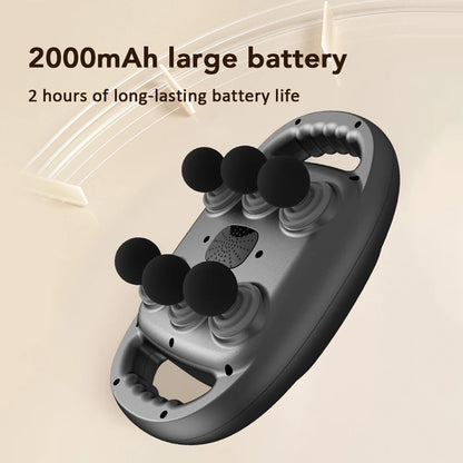 Fascia Gun with 6 Head Vibration Muscle Relaxation Massager Back Waist Massage Machine Body Shoulder Fascia  Massage Gun 9 Modes