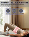 Exercise Hip Thrust Belt ,For Dumbbells, Kettlebells, and Plates,Slip-Resistant Padding for Hip Protection,Perfect for Gym, Home