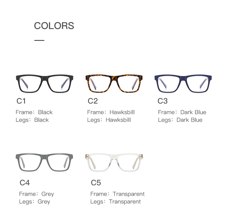 Myopia Prescription Glasses Men Hyperopia Reading Glasses Women Anti Blue Ray Optical Eyeglasses Frame