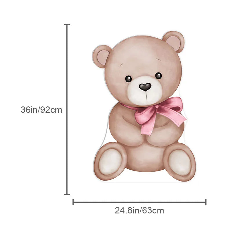 18/36inch Bear Cutout for  Shower Decorations We can Bearly Wait Bear Mosaic Board for Birthday Welcome  Backdrop Decor
