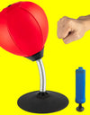 Stress Buster Desktop Punching Bag With Suctions PU Inflatable Stress Relief Boxing Ball Muay Tai MMA Exercise Sports Equipment