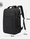 Aesthetic Men Business Backpack School Expandable USB Bag, Large Capacity 17.3 Laptop Waterproof Fashion Travel Backpack