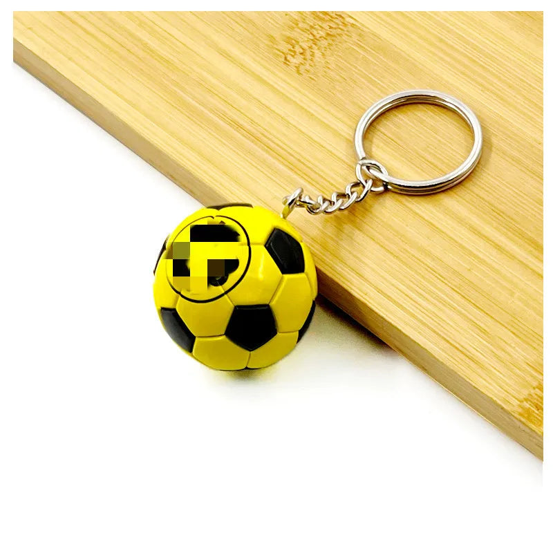 Football Club Soccer Ball Keychain Team Flag Pendant Fan Souvenir Bag Charm