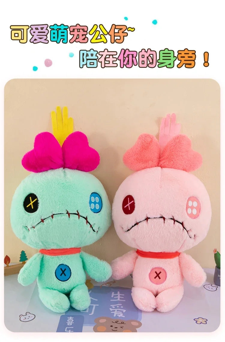 Oversize 100cm Disney Stitch Little Monster Friends Plush Toys Scrump Cartoon Soft Stuffed Dolls Plush Pillow Kids Birthday Gift