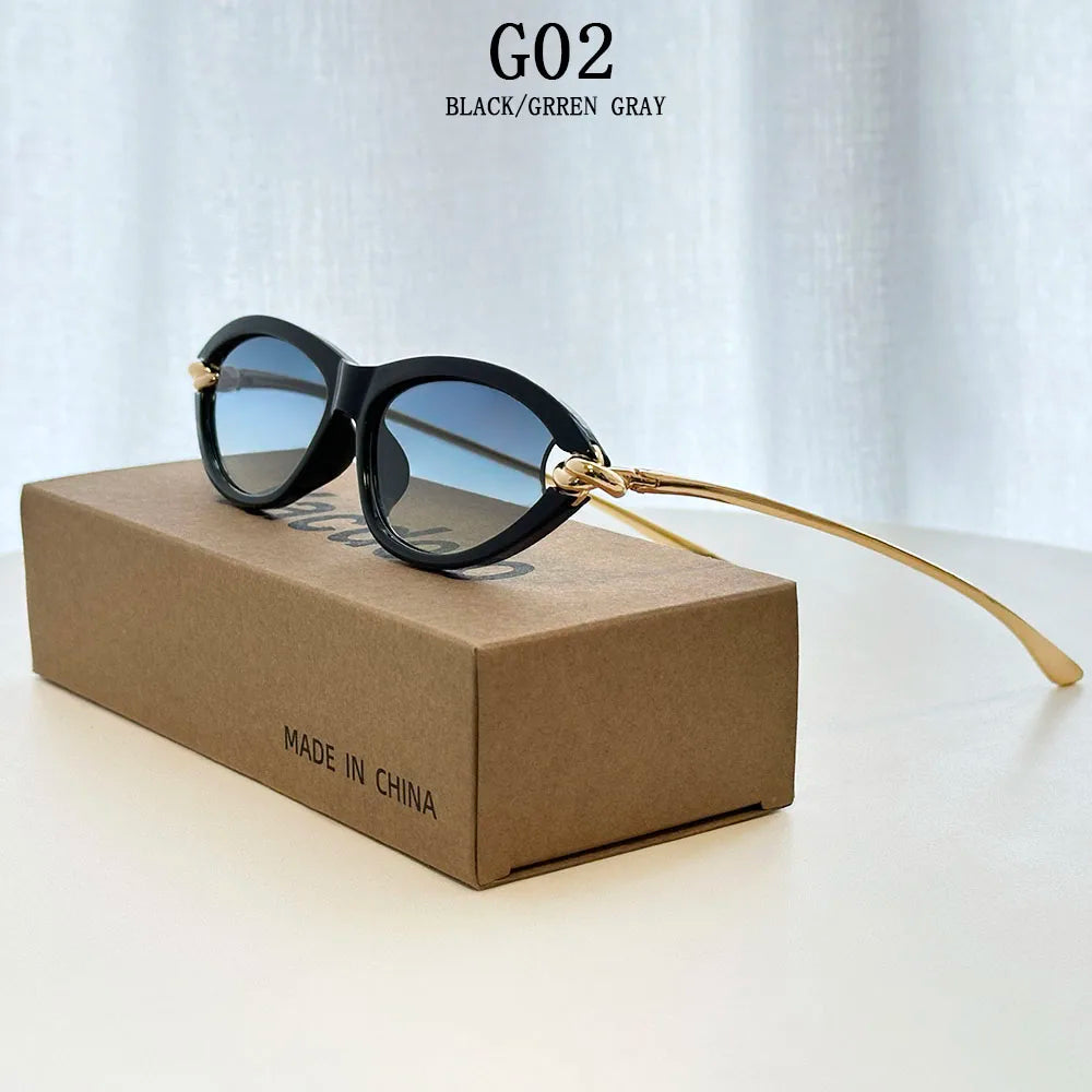 Vintage Cat Eye Sunglasses With UV400 Protection