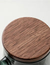 400ml Walnut Wooden Handle Lid Filter Glass Tea Cup Tea Water Separation Scented Tea Cup Office Flower Tea Separation Tea Mug