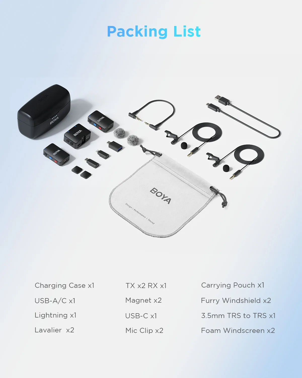 MIC All-in-One Wireless Lavalier Microphone for iPhone Android DSLR Cameras Gaming Live Streaming Vlog Video Recording