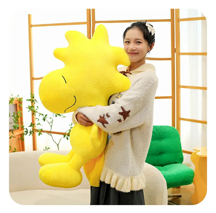 Cartoon Kawaii Snoopy and Woodstock Stuffed Doll Plush Toy Soft Cuddly Pillow Anime Kids Birthday Gift for Friends Wholesale
