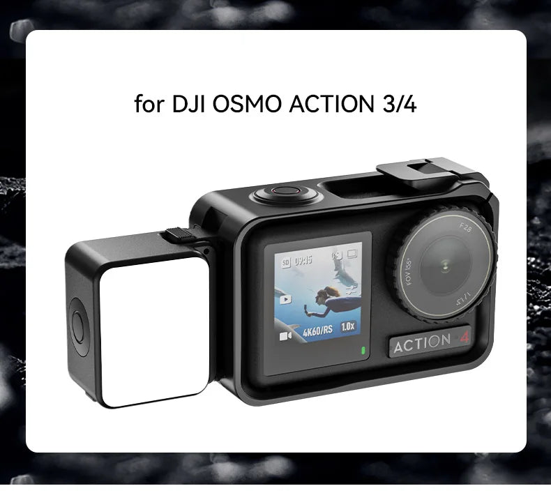 IPX5 Waterproof LED Video Fill Light, Magnetic Mini Light for DJI Osmo Action 5/4/3 & Pocket 3