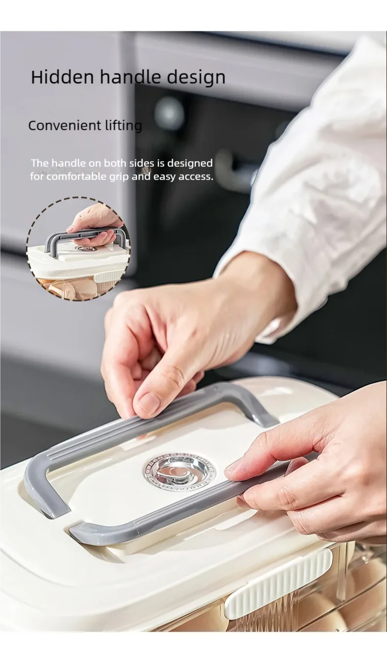 Multi-Layer Automatic Rolling Egg Storage Box – Refrigerator Side Door Egg Tray Rack Organizer