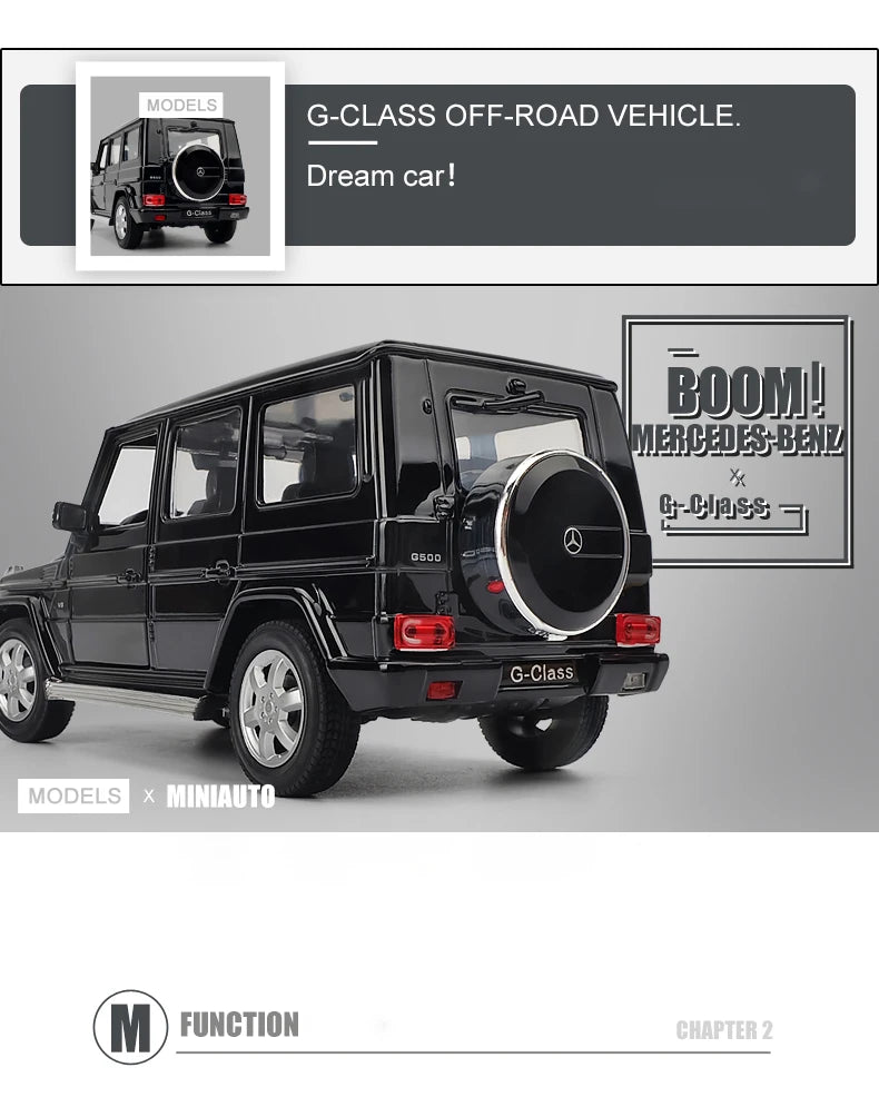 1 24 Scale Mercedes Benz G500 SUV Diecast Model Car