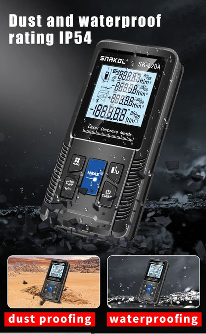 Laser Distance Meter 40m 50m 70m 100m 120m Rangefinder Digital Range Finder Trena Roulette Ruler Distance Measuring Tape