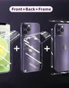 Full Body Hydrogel Film For iPhone 15 14 11 12 13 Pro Max Frame Front Back Screen Protector Camera Lens Protective Film Cover