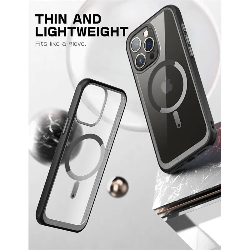 For iPhone 15 Pro Case 6.1 inch (2023) UB Mag Series Premium Hybrid Protective Clear Case Compatible with MagSafe