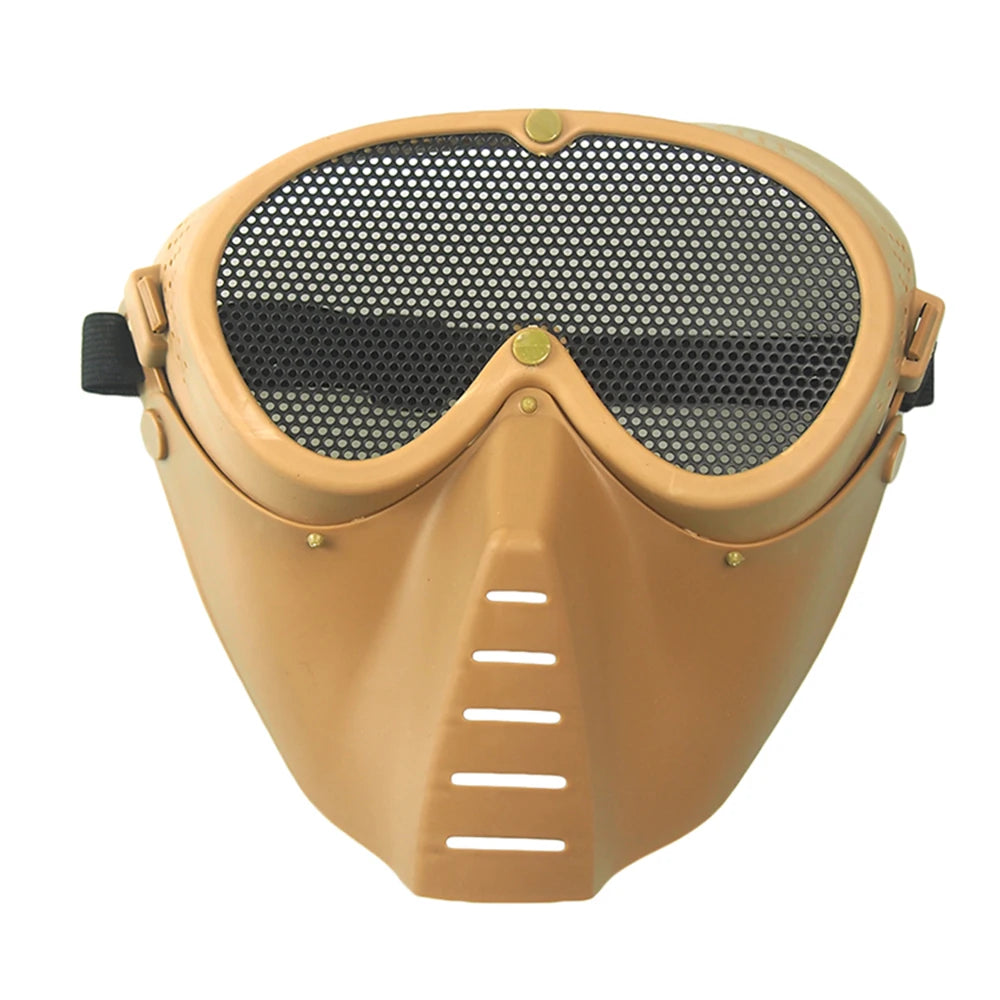 Breathable Full Face Tactical Mask, Airsoft Paintball, CS Wargame Sports Mask, Cool Cosplay Masks