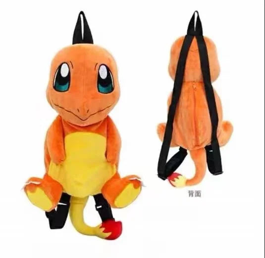 Kawaii Pokemon Plush Backpack Soft Cartoon Shoulder Bag