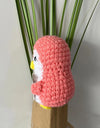 3 Pcs Crochet Flower Penguin Doll Decoration Desk Accessories Kawaii Positive Energy Pengniu Doll Home Room Decor Christmas Gift