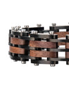 Fashion Bracelet for Metal Stainless Steel Wood Strap Jewelry Bracelets