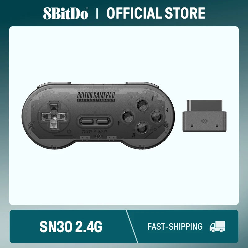 2.4GHz Wireless Retro Gaming Controller for Original Super Nintendo SNES and SFC