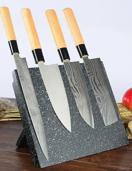 Foldable Kitchen Magnetic Knife Holder Home Restaurant Knife Block Chef Japanese Sushi Cleaver Slicing Magnet Knife Stand Tools