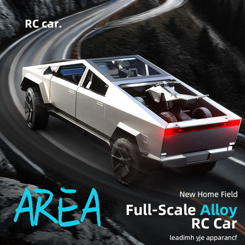 RC Car Alloy Cyber truck Car model Simulation Off-road Vehicle  Camping Equipment Pickup Truck s Toys Boy Gifts