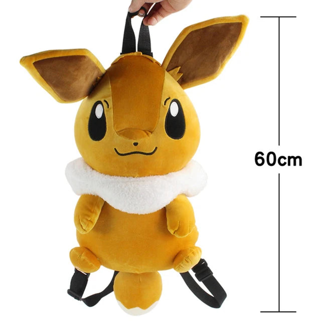 Kawaii Pokemon Plush Backpack Soft Cartoon Shoulder Bag