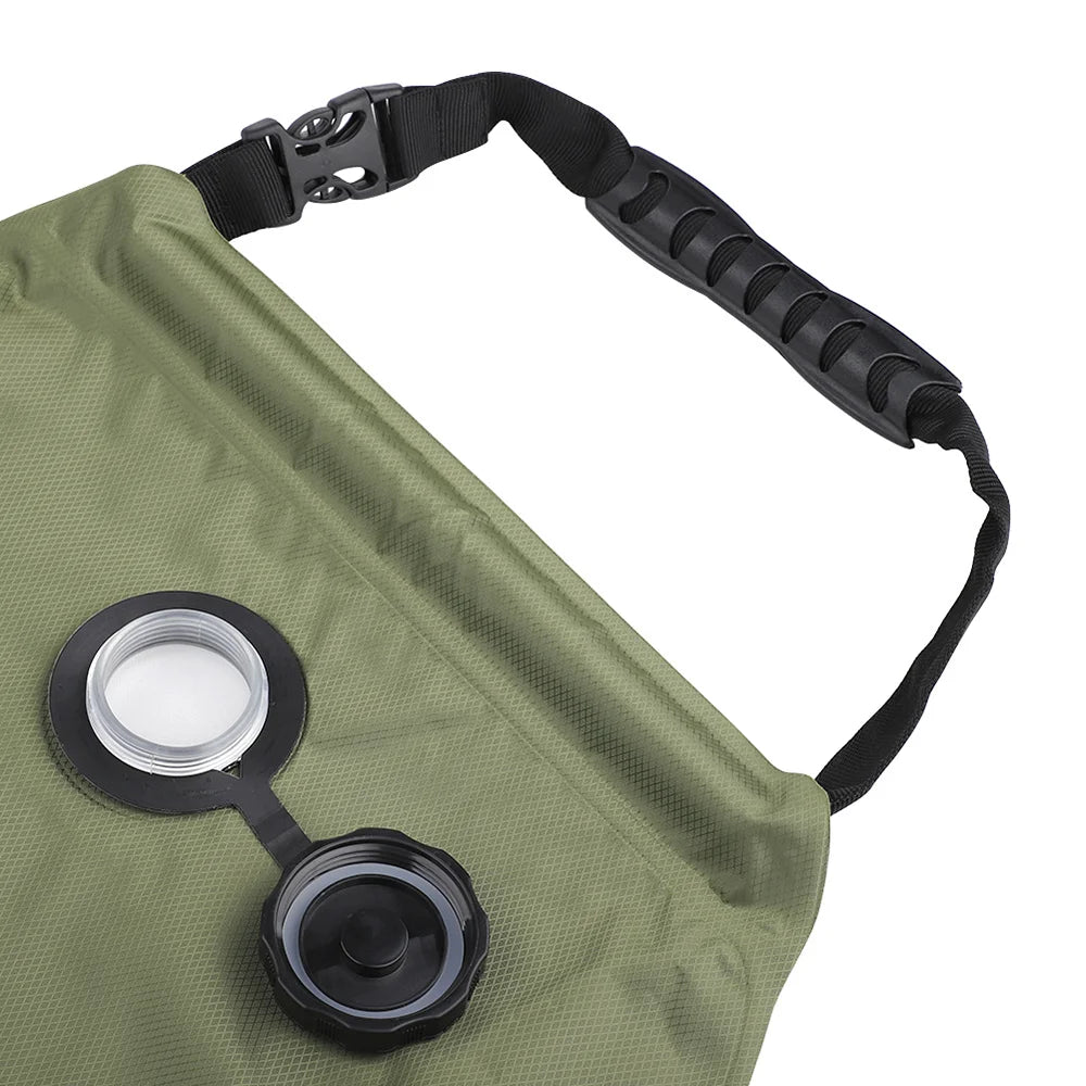 20L Solar Heated Camping Shower Bag with Removable Hose