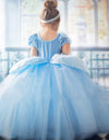 Light Up Cinderella Princess Girls Cosplay Dress Costume Led Vestidos Birthday Party Dress Halloween Clothes