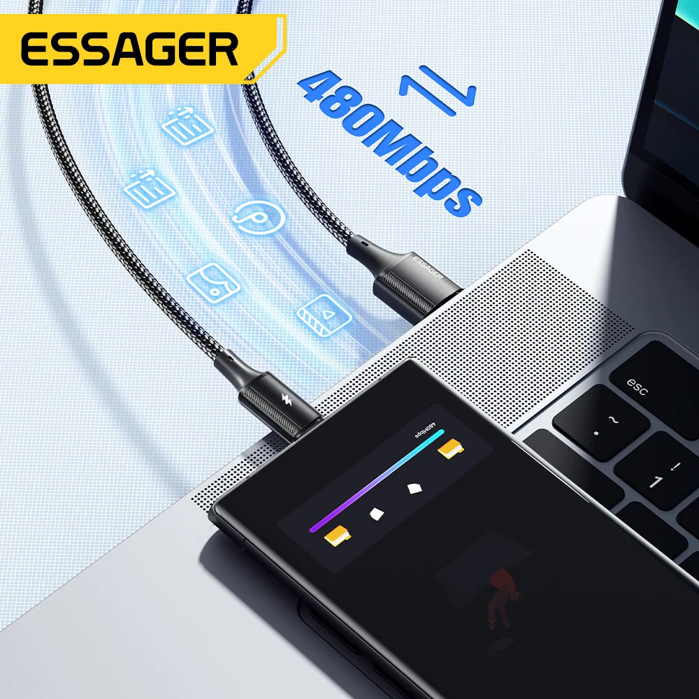120W 6A USB Type-C Fast Charging Cable