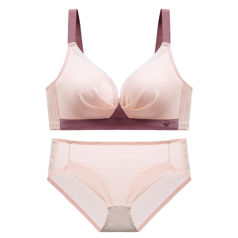 Women’s Fashion Lingerie Set – Comfortable Push-Up Bra & Antibacterial Panties