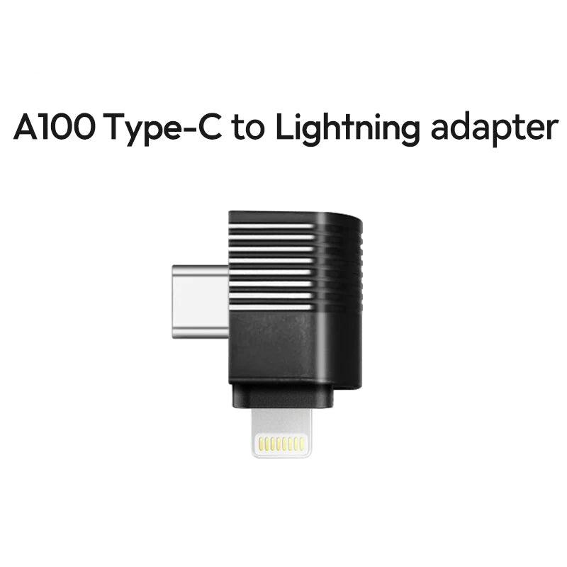 Type-C to Lightning Microphone Adapter for iPhone Android Audio Converter