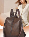 Backpacks PU Leather Travel Back Pack Ladies Large Capacity Shoulder Handbags
