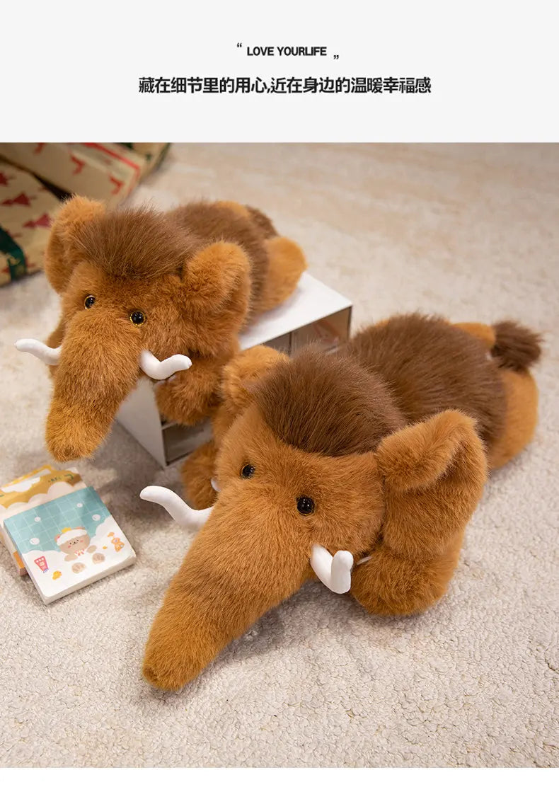 Mammoth Plush Stuffed Animal Soft Elephant Pillow