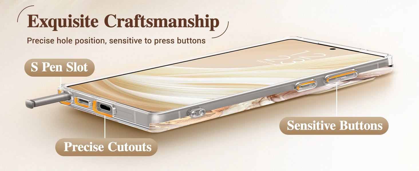 for Samsung Galaxy S25 Ultra Case with Slide Camera Cover Screen Protector Shockproof Drop Protection Marble Phone Cover