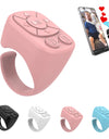 Tiktok Scrolling Ring Tiktok Remote Control Is Suitable for Iphone, iPad Bluetooth Page Turning Ring Roller, Both Camera Shutter, Short Video and Music Remote Control Function, Compatible with Ios and Android Phones