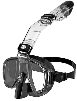 Underwater Snorkeling Half face Face  Swimming Mask Set Scuba Diving Respirator Masks Anti Fog Safe Breathing for Adult