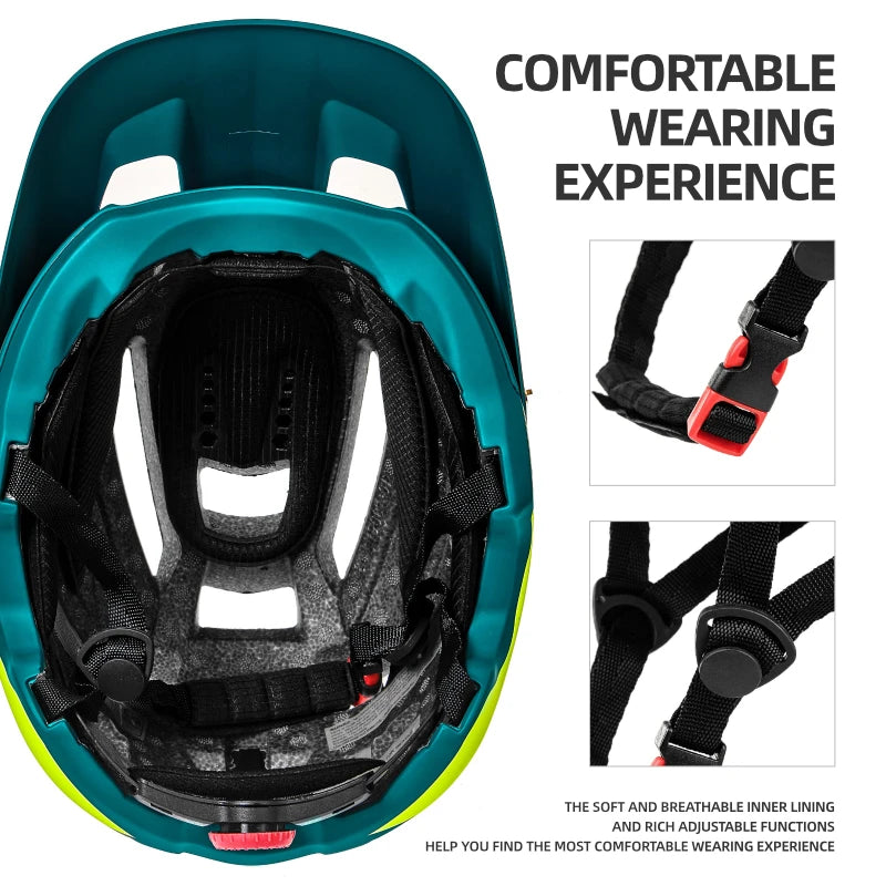 MTB Cycling Helmet With Adjustable Fit And Removable Padding